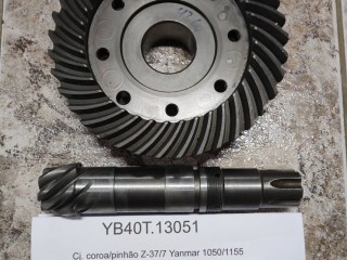 conjunto-coroa-e-pinhao-z-377-yb40t13051-para-tratores-yanmar-1050-e-1155