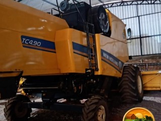 colheitadeira-new-holland-tc-490-2021-unico-dono-com-plataforma-de-20-pes-pacheco-agro